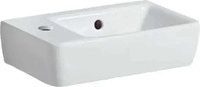 Geberit Renova Compact Handwaschbecken 400 mm x 250 mm mit Hahnloch links -...