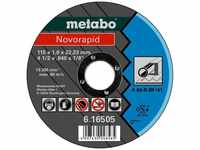 Metabo Novorapid 115 x 1 x 22,23 mm Stahl Trennscheibe Form 41 - 616505000 (VPE: 25