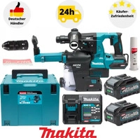 Makita Akku-Kombihammer XGT, HR004GM202, 40V, 28 mm, SDS-PLUS/Bohrfutter, 2 x 4...