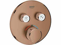 Grohe Grohtherm SmartControl Thermostat mit 2 Absperrventilen Design rund - Warm