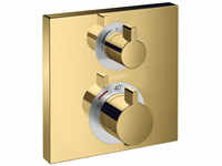 Hansgrohe Ecostat Square Thermostat für 2 Verbraucher Unterputz - Polished Gold