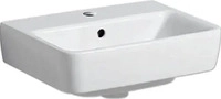 Geberit Renova Plan Handwaschbecken mit Hahnloch mit &Uuml;berlauf 450 x 340 mm - Wei&szlig; -