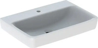 Geberit Renova Plan Waschtisch mit Hahnloch ohne &Uuml;berlauf 700 x 480 mm - Wei&szlig;...