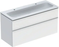 Geberit iCon Komplett-Set 2 Schubladen 1200 x 630 x 480 mm - Dekor Wei&szlig; matt /...
