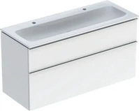 Geberit iCon Komplett-Set 2 Schubladen 1200 x 630 x 480 mm - Dekor Wei&szlig;