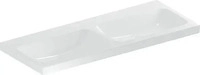 Geberit iCon Light Doppelwaschtisch ohne Hahnloch ohne &Uuml;berlauf 1200 x 480 mm -