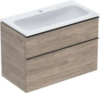 Geberit iCon Komplett-Set 2 Schubladen 900 x 630 x 480 mm - Dekor Nussbaum...