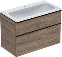 Geberit iCon Komplett-Set 2 Schubladen 900 x 630 x 480 mm - Dekor Nussbaum...