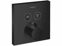 Hansgrohe ShowerSelect Thermostat für 2 Verbraucher Unterputz - Mattschwarz -