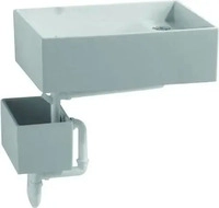 Geberit Publica Unterteil Gipsfangbecken 362512 250 x 350 mm - Wei&szlig; Alpin -