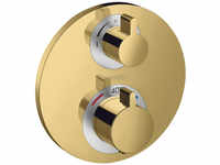 Hansgrohe Ecostat S Thermostat für 2 Verbraucher Unterputz - Polished Gold...