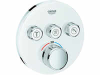 Grohe Grohtherm SmartControl Thermostat mit 3 Absperrventilen Design rund - Moon