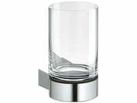 Keuco Plan Glashalter mit Echtkristall-Mundglas - Edelstahl / Klar - 14950079000