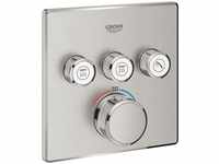 Grohe Grohtherm SmartControl Thermostat mit 3 Absperrventilen Design eckig -