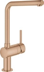 Grohe Minta Einhand-Sp&uuml;ltischbatterie mit L-Auslauf - Warm Sunset geb&uuml;rstet -