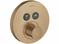 Axor ShowerSelect Thermostat rund für 2 Verbraucher Unterputz - Brushed Bronze...