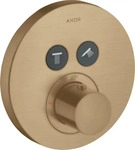 Axor ShowerSelect Thermostat rund f&uuml;r 2 Verbraucher Unterputz - Brushed Bronze...