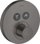 Axor ShowerSelect Thermostat rund f&uuml;r 2 Verbraucher Unterputz - Brushed Black...