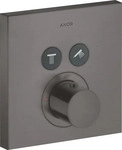 Axor ShowerSelect Thermostat eckig f&uuml;r 2 Verbraucher Unterputz - Brushed Black