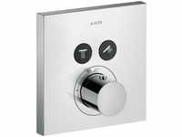 Axor ShowerSelect Thermostat eckig für 2 Verbraucher Unterputz - Brushed Nickel -