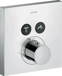 Axor ShowerSelect Thermostat eckig f&uuml;r 2 Verbraucher Unterputz - Polished Gold Optic