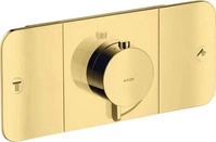 Axor One Thermostatmodul f&uuml;r 2 Verbraucher Unterputz - Polished Gold Optic -