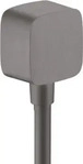 Axor Showersolutions Wandanschluss abgerundet - Brushed Black Chrome - 36731340