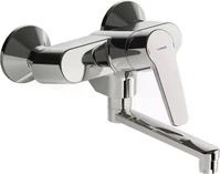Hansa Hansapolo Sp&uuml;ltisch-Einhand-Wandbatterie Ausladung 234 mm - 51612193