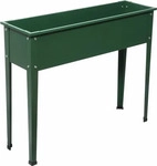 Floraworld Metall-Hochbeet Gr&ouml;&szlig;e 2 gr&uuml;n matt 100 x 30 x 80 cm