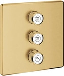 Grohe Grohtherm SmartControl 3-fach Unterputzventil Design eckig - Cool Sunrise