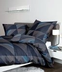 Janine Janine Mako-Satin Bettw&auml;sche J.D. 87065 nachtschattenblau Gr&ouml;&szlig;e: 155x220