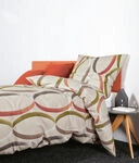 Janine Janine Feinbiber Bettw&auml;sche DAVOS 65156 taupe siena Gr&ouml;&szlig;e: 155x220 cm +