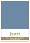 Janine Janine Spannbetttuch Mako-Feinjersey 5007 denimblau (62) Gr&ouml;&szlig;e: 150x200 cm