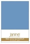 Janine Janine Spannbetttuch Mako-Feinjersey 5007 blau (42) Gr&ouml;&szlig;e: 100x200 cm