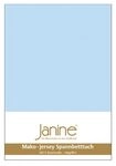 Janine Janine Spannbetttuch Mako-Feinjersey 5007 hellblau (12) Gr&ouml;&szlig;e: 100x200 cm