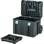 DEWALT TSTAK Gro&szlig;volumige, mobile Box mit IP54 Schutz, Teleskopgriff und