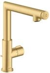 hansgrohe Waschtisch-Einhebelmischer 220 Axor Uno Sel. A 160mm, m ZugstAblGar, brush.