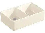 V&B Sp&uuml;lstein Doppelbecken 80 X Sp&uuml;lbecken, stone white CeramicPlus