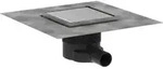 hansgrohe Punktab RainDrain Brillance Komplettset, 150x150mm, Edelstahl finish