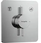 hansgrohe Mischer DuoTurn Q UP, f&uuml;r 2 Verbraucher, chrom