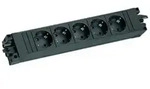 Bachmann Steckdosenleiste 906.18821 schwarz 5x Schutzkontaktdose
