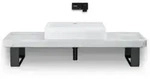 Duravit Aufsatzbecken Qatego 60x40cm, o HL, &Uuml;, HL, geschli., we hgl