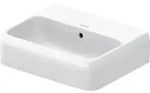 Duravit Handwaschbecken Qatego 45x35cm, o HL, m &Uuml;L, Hahnloch, we hgl