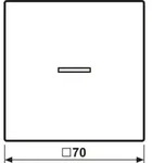 JUNG Taster 1fach HOME BT LS 17101 P WW