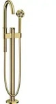 hansgrohe Wannen-Einhebelmischer Axor One Ausl. 220mm, bodensteh., pol. gold optic