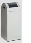 VAR Wertstoffsammelger&auml;t WSG 55 R Korpus silber Einwurfklappe anthrazit 60 l