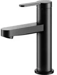 Keuco Waschtisch-Einhebelmischer 100 IXMO Flat Ausl. 109mm, o. Abl.garn, schwarz matt