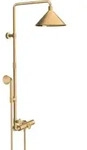 hansgrohe Showerpipe Axor m TH, Kopfbrause, 240mm, 2jet, brush. br