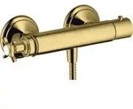 hansgrohe Brausethermostat Axor Montreux AP, 1 Verbr., m Kreuz, pol. gold optic