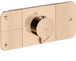 hansgrohe Fertigmontageset Axor One UP-Thermostat., 3 Verbr., pol. red gold
